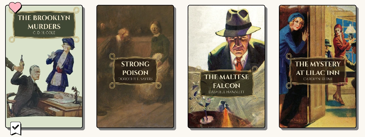 A row of book covers