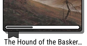 Progress bar and reading bookmark.