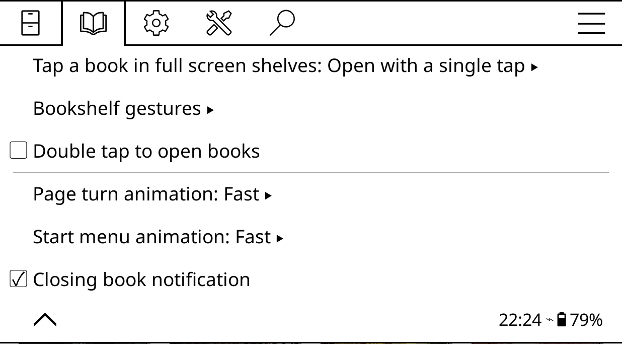 Settings > Behavior.