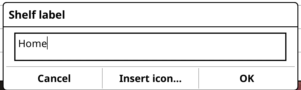 Edit label