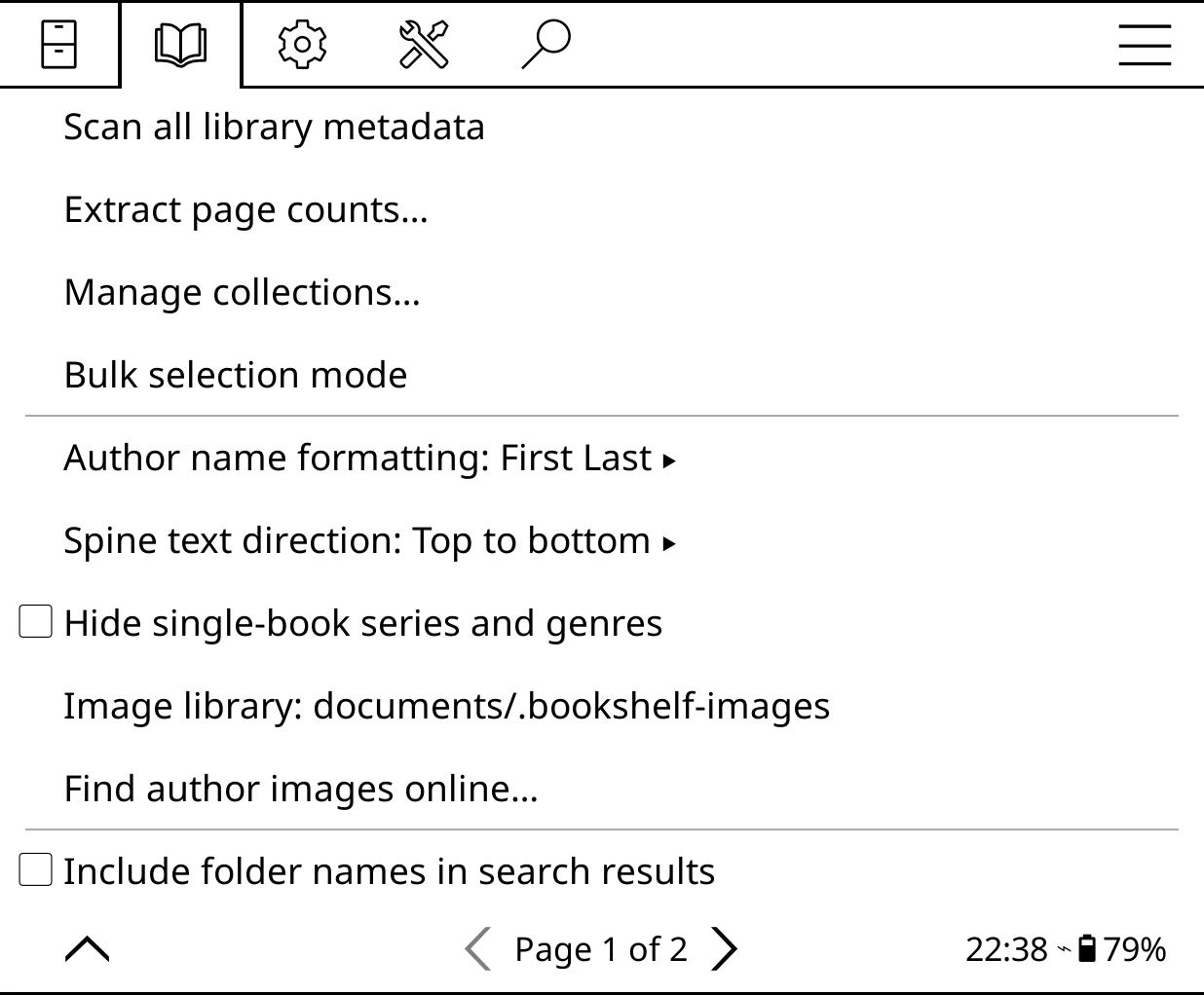Library & search, page 1