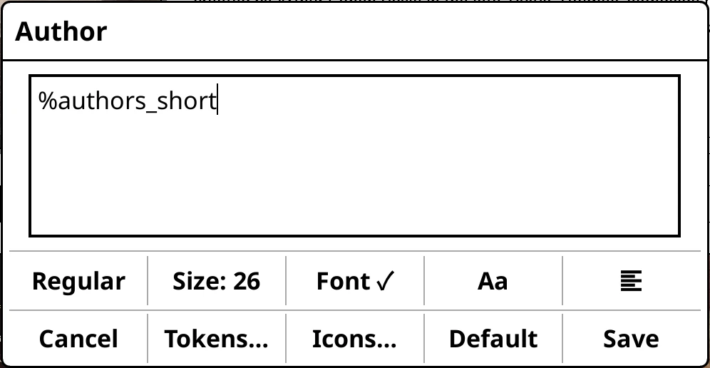 The line editor on Author.