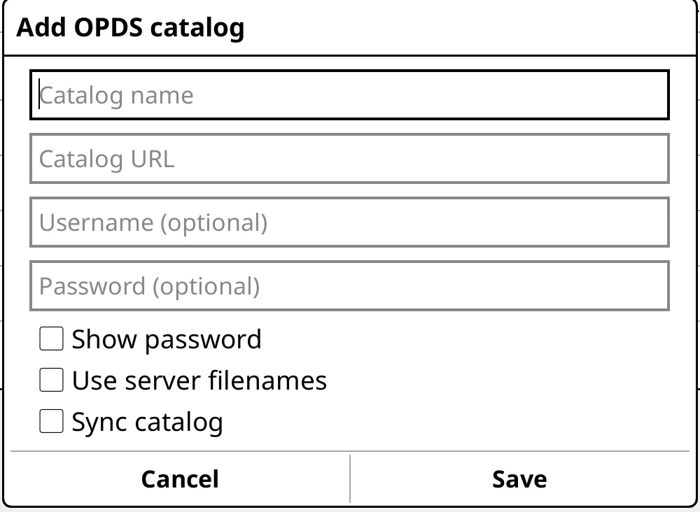 Add catalog…
