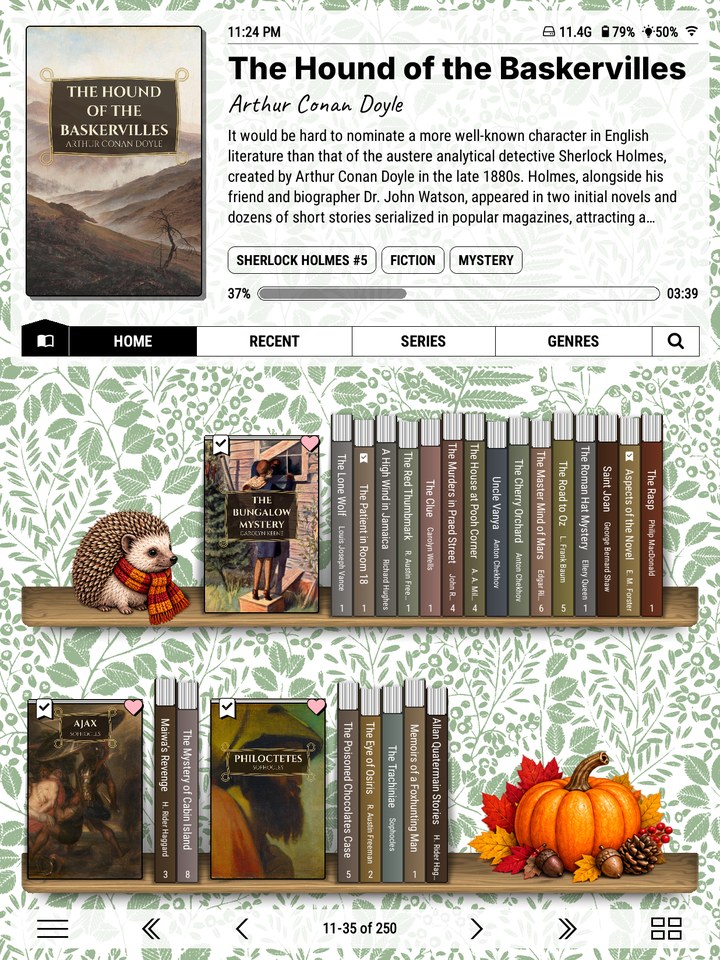 Autumn, here on the Leafy wallpaper.